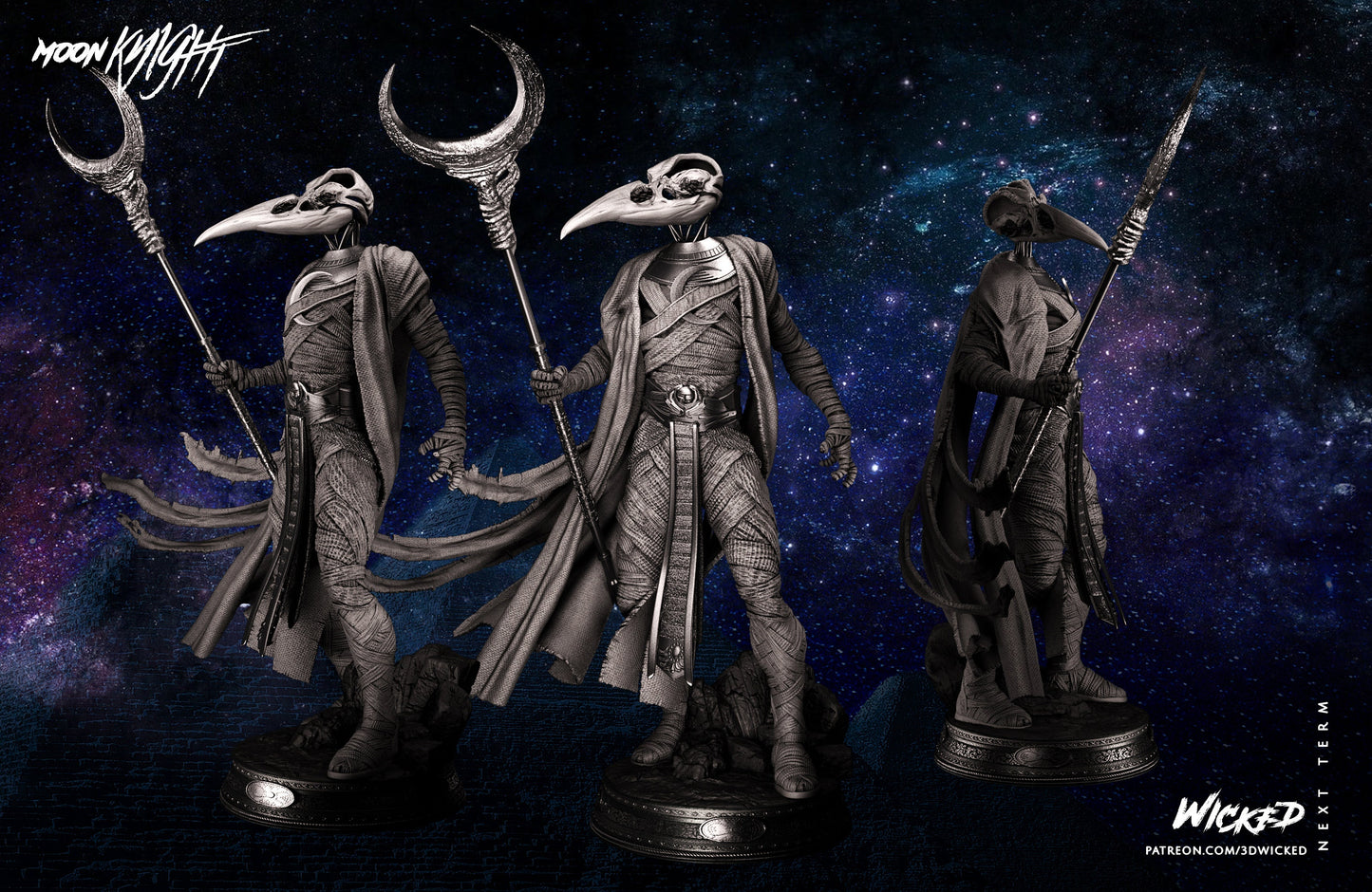 Khonshu - UNPAINTED FAN ART - Wicked 3d prints