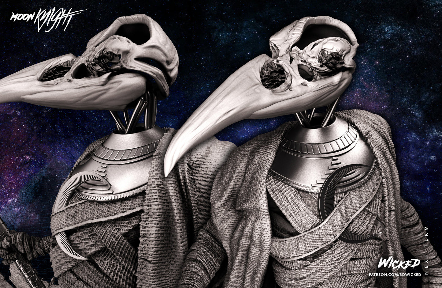 Khonshu - UNPAINTED FAN ART - Wicked 3d prints