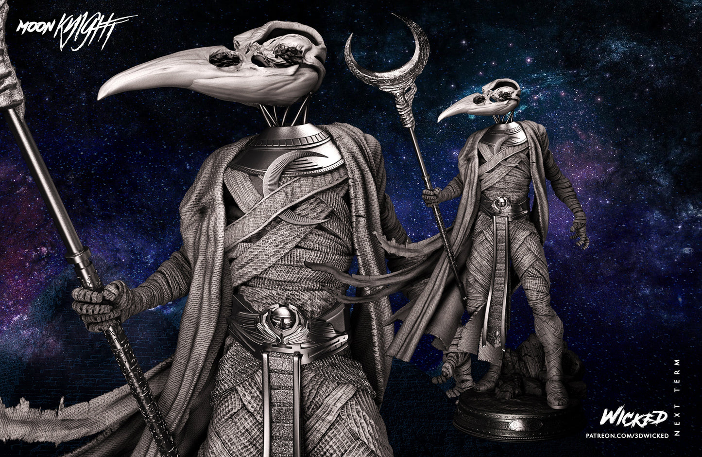 Khonshu - UNPAINTED FAN ART - Wicked 3d prints