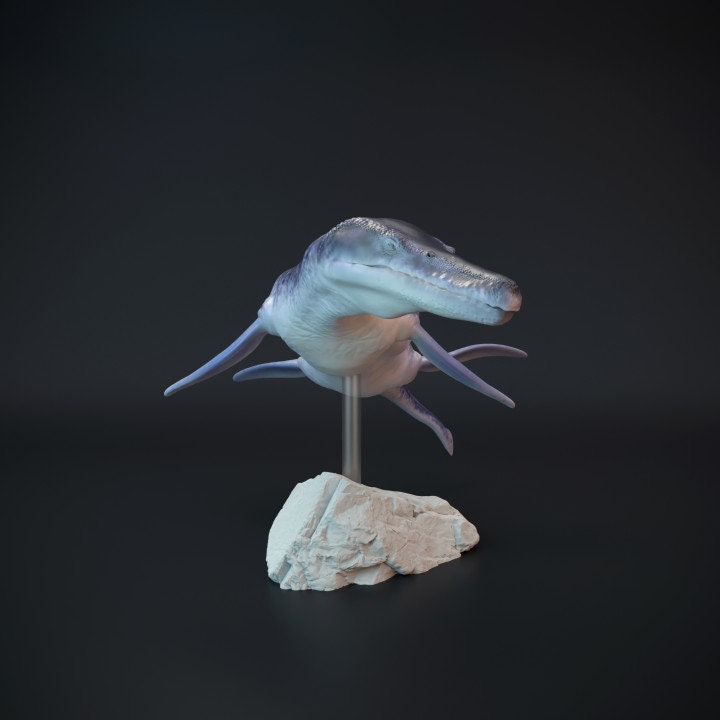 Kronosaurus swimming - UNPAINTED - Dino and Dog Miniatures