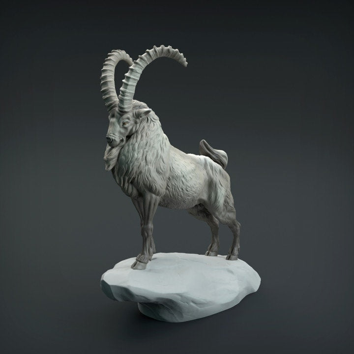 Siberian Ibex - UNPAINTED - Animal Den Miniatures