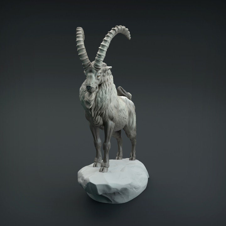 Siberian Ibex - UNPAINTED - Animal Den Miniatures