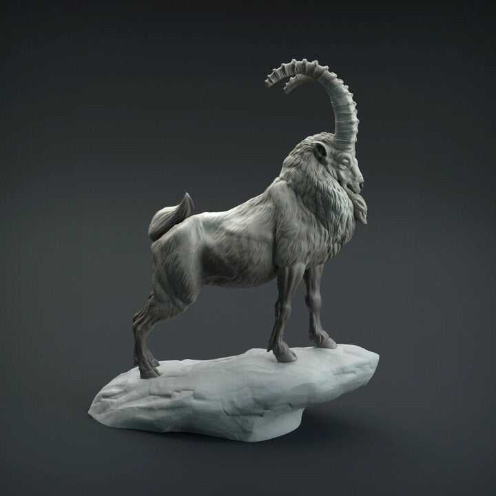 Siberian Ibex - UNPAINTED - Animal Den Miniatures