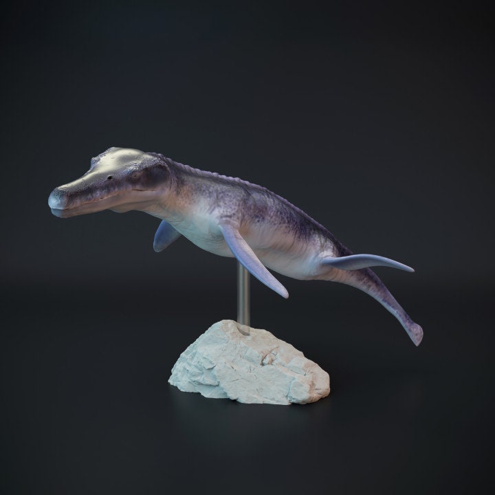 Kronosaurus swimming - UNPAINTED - Dino and Dog Miniatures