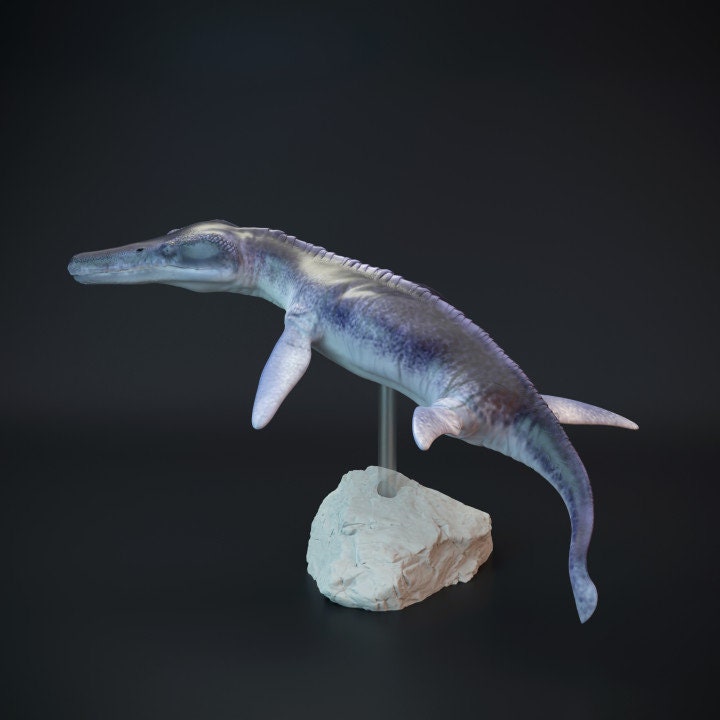 Kronosaurus swimming - UNPAINTED - Dino and Dog Miniatures