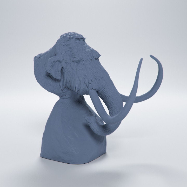Mammoth bust - Dino and Dog Miniatures