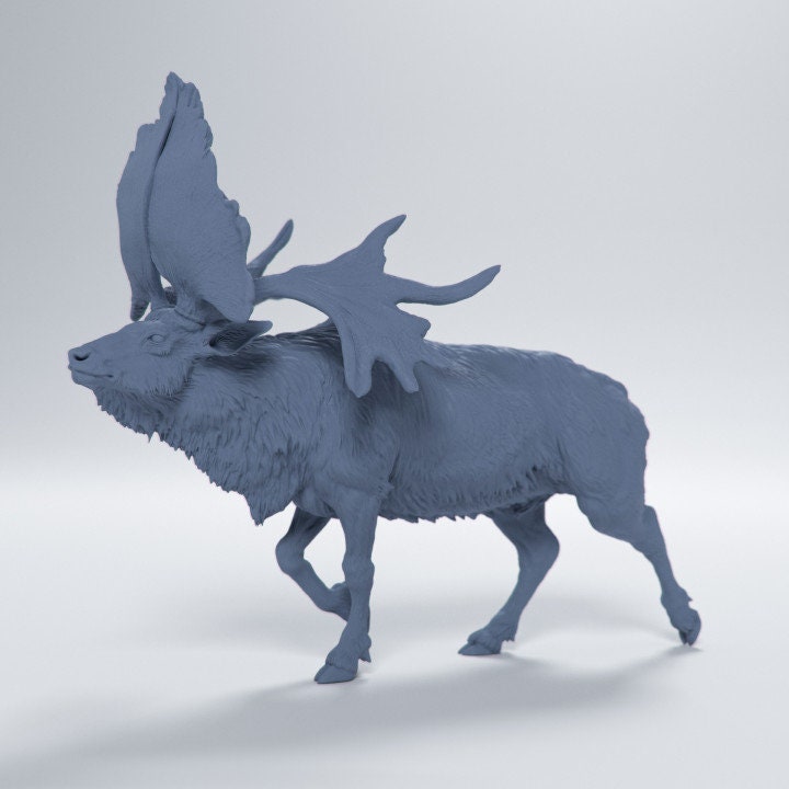 Sinomegaceros Pachyosteus - UNPAINTED - Dino and Dog Miniatures