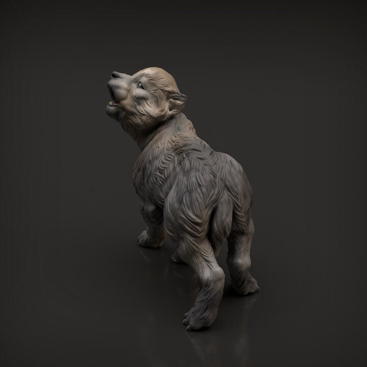 Wolf Pup - UNPAINTED - Animal Den Miniatures