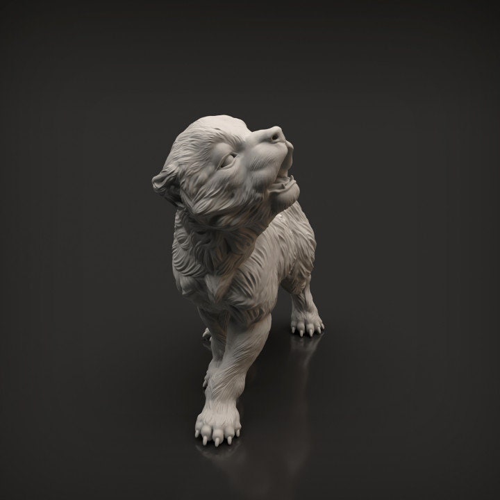 Wolf Pup - UNPAINTED - Animal Den Miniatures