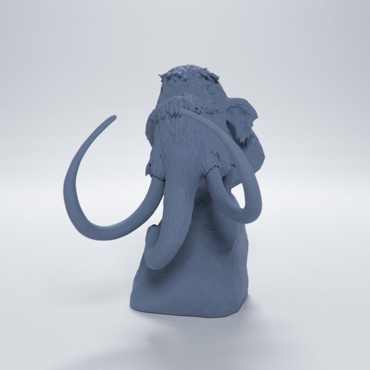 Mammoth bust - Dino and Dog Miniatures