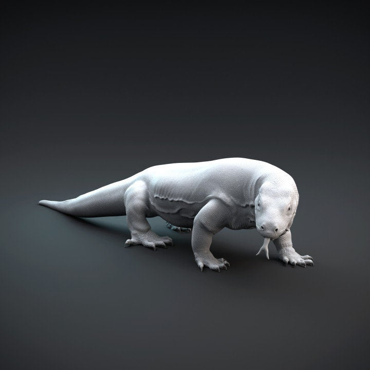 Komodo Dragon - UNPAINTED - Dino and Dog Miniatures