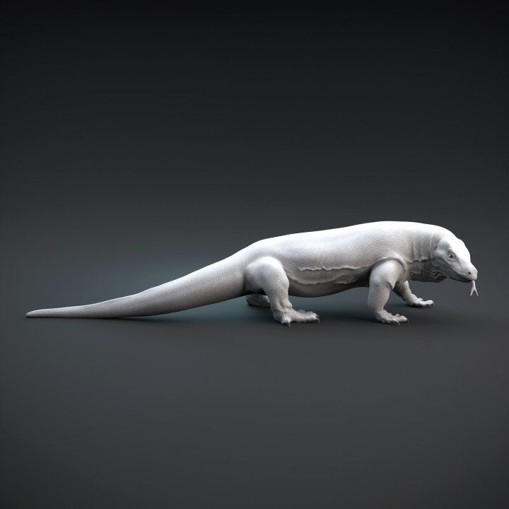 Komodo Dragon - UNPAINTED - Dino and Dog Miniatures