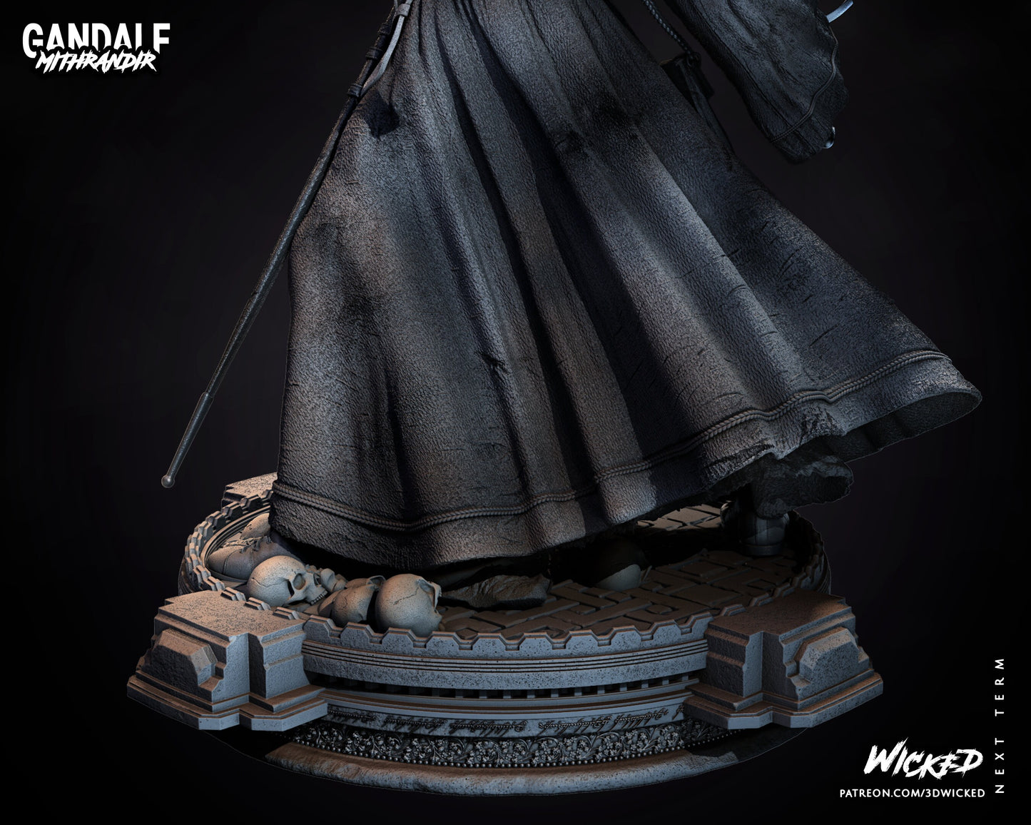 Gandalf - Unpainted FAN ART - Wicked 3D Prints