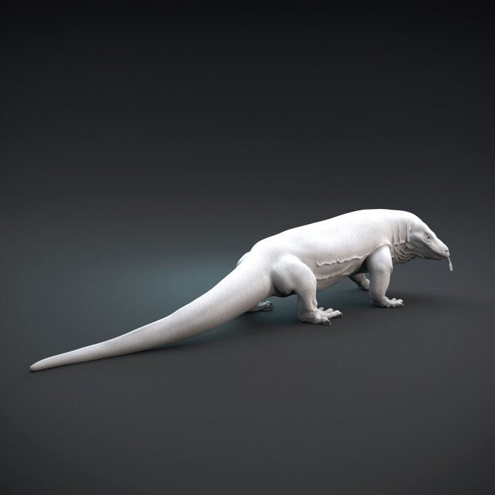 Komodo Dragon - UNPAINTED - Dino and Dog Miniatures