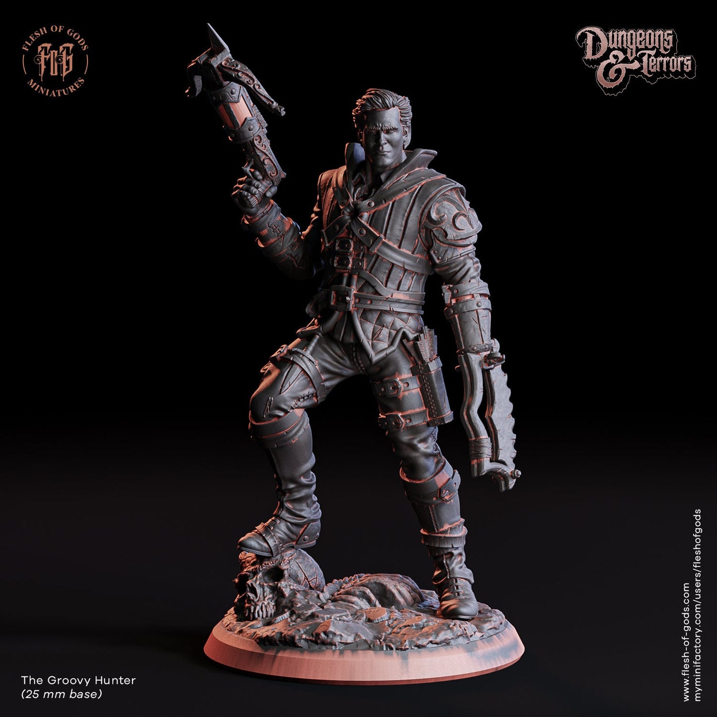 Groovy Hunter - 3D Resin Figure - Flesh of Gods