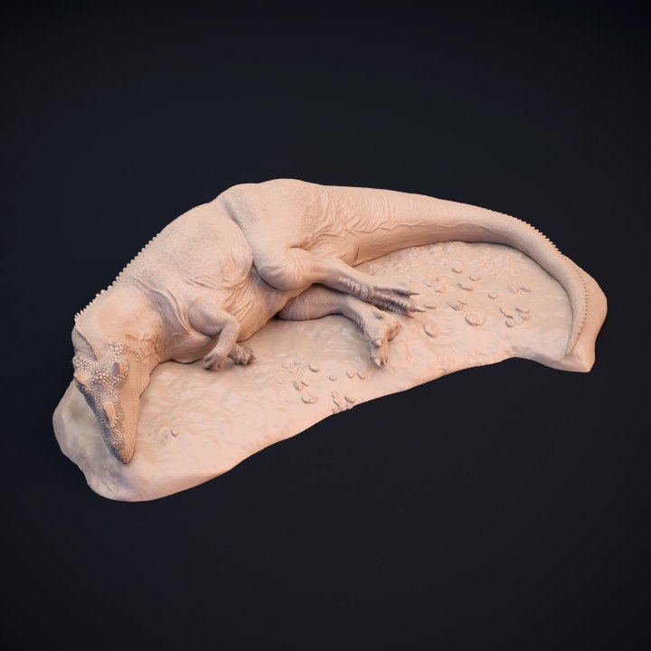 Ceratosaurus Sleeping - Dino and Dog Miniatures