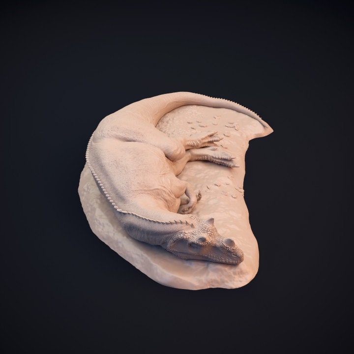 Ceratosaurus Sleeping - Dino and Dog Miniatures