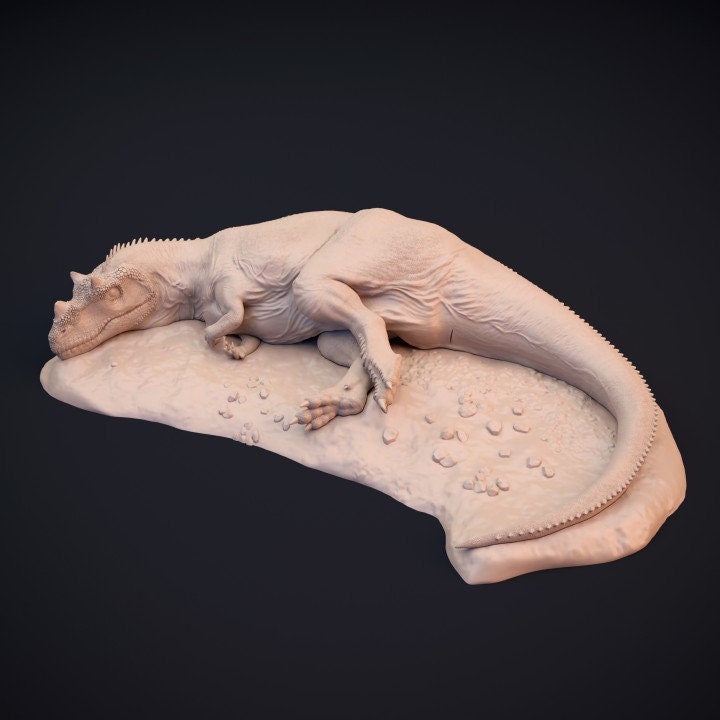 Ceratosaurus Sleeping - Dino and Dog Miniatures