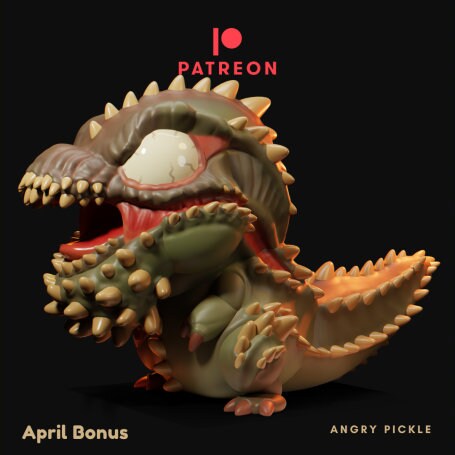 Angry Pickle - UNPAINTED - Grumpii Art Toy