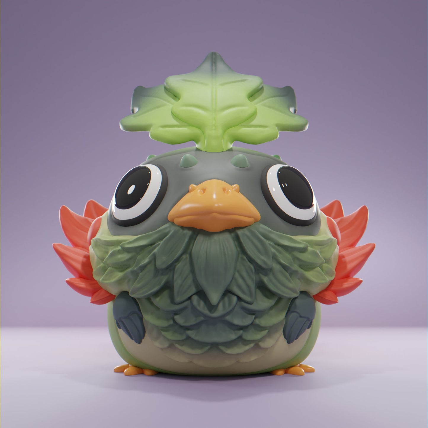 Leafy Bird - UNPAINTED - Grumpii Art Toy