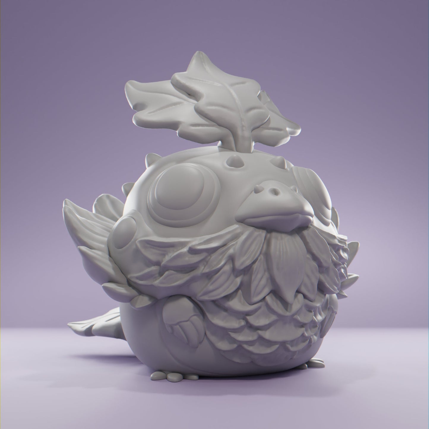 Leafy Bird - UNPAINTED - Grumpii Art Toy