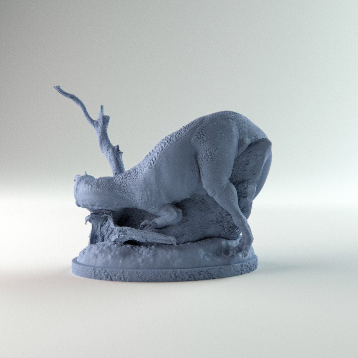 Baryonix resting - Dino and Dog Miniatures