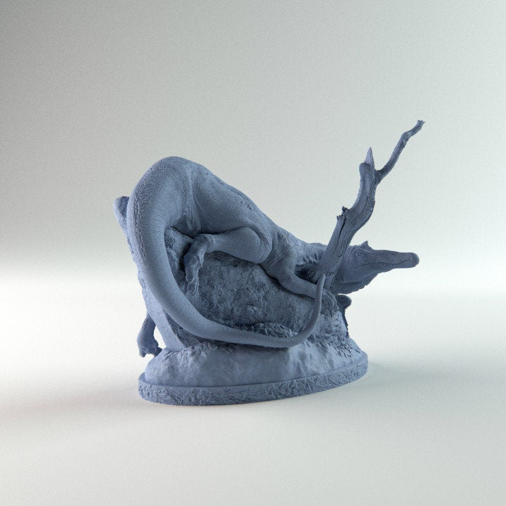 Baryonix resting - Dino and Dog Miniatures