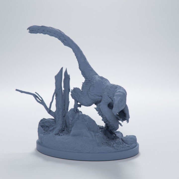 Deinonychus sneaking - Dino and Dog Miniatures