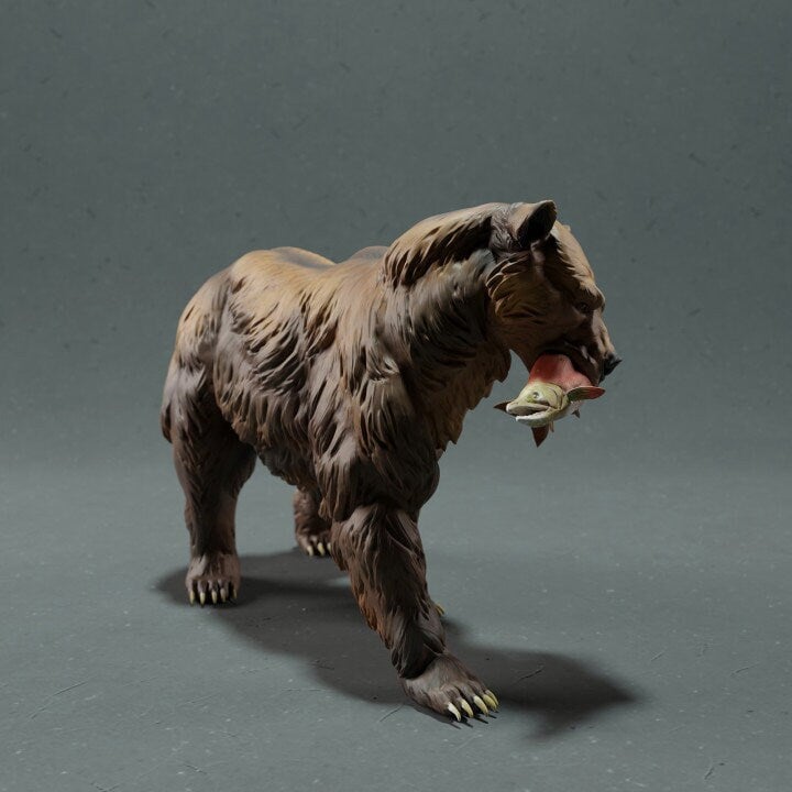 Bear Gone Fishin' - Animal Den Miniatures
