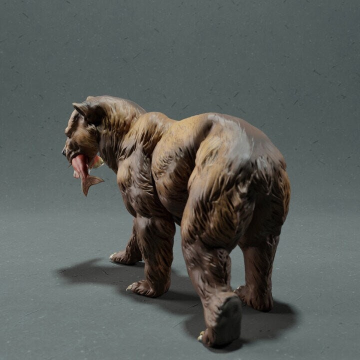 Bear Gone Fishin' - Animal Den Miniatures