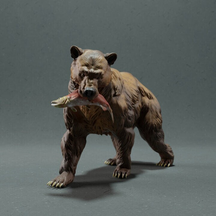 Bear Gone Fishin' - Animal Den Miniatures