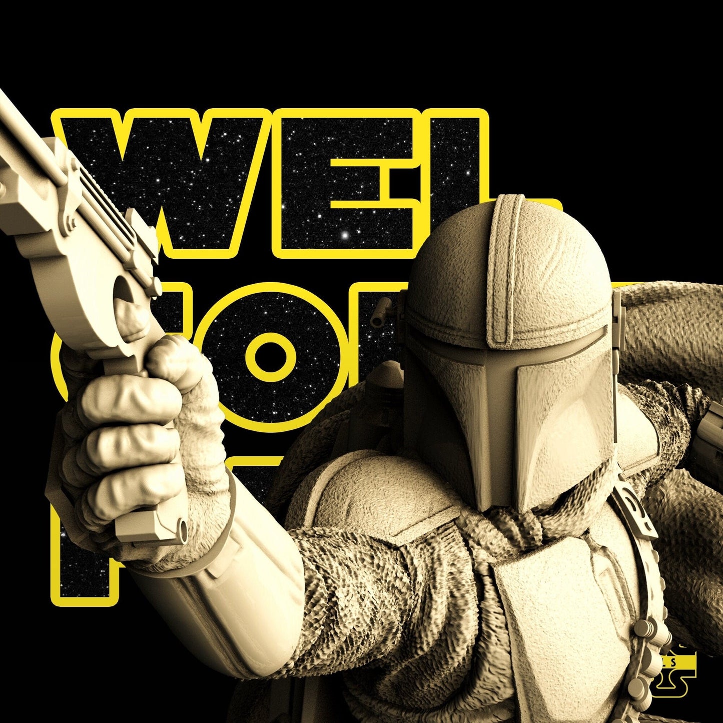 Mandalorian - Mando Promo - Star Wars 3D Models