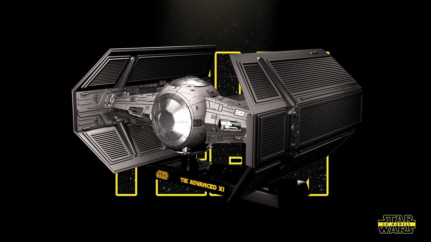 Tie Advanced X1 - Star Wars 3D Models