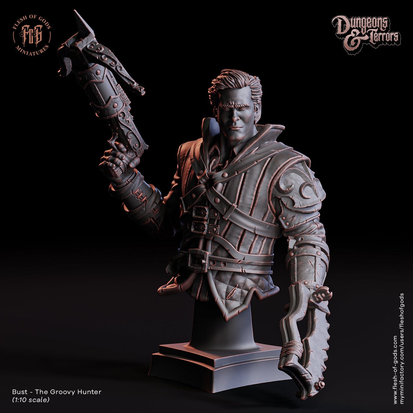 Groovy Hunter - 3D Resin Figure - Flesh of Gods