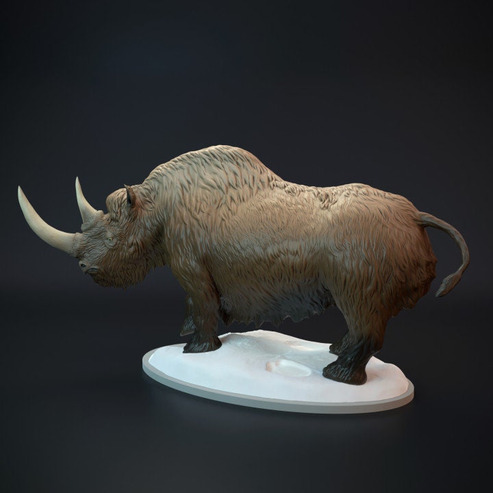 Woolly Rhinoceros - UNPAINTED - Dino and Dog Miniatures