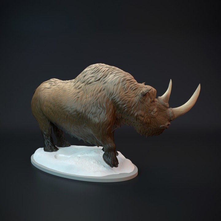 Woolly Rhinoceros - UNPAINTED - Dino and Dog Miniatures