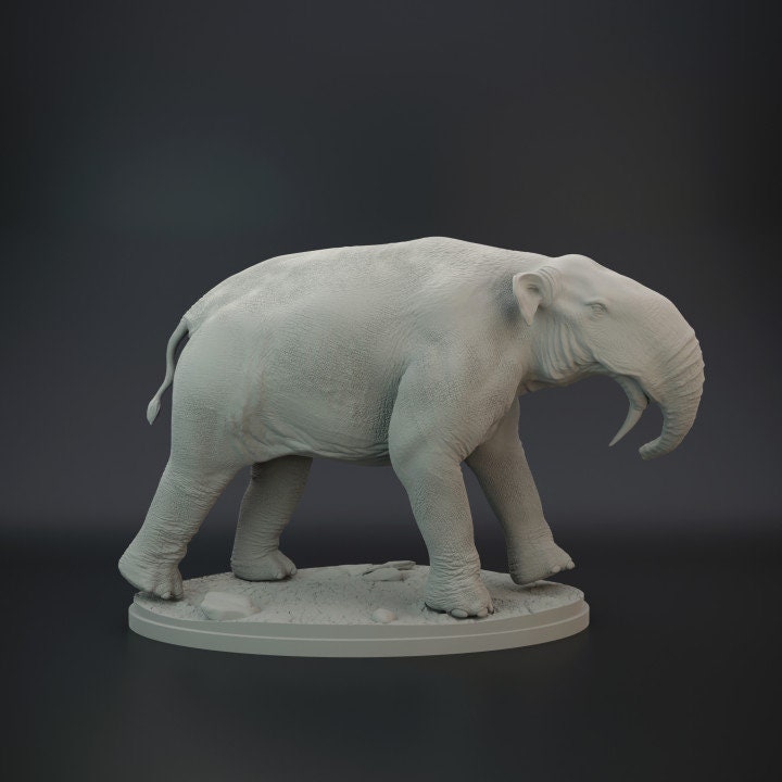 Deinotherium - UNPAINTED 3D Resin Figure - Dino and Dog Miniatures