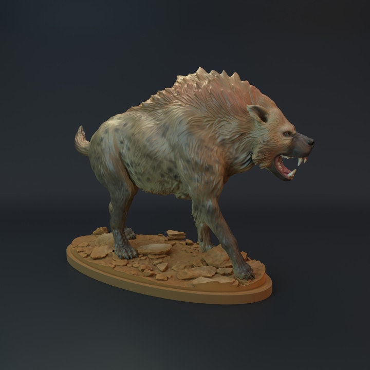 Dinocrocuta - UNPAINTED - Dino and Dog Miniatures