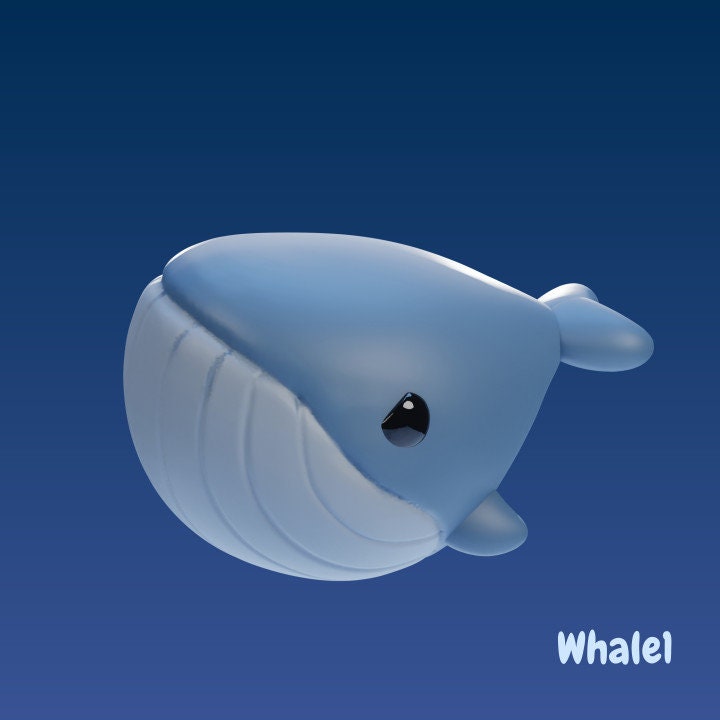 Whale - UNPAINTED - Grumpii Art Toy