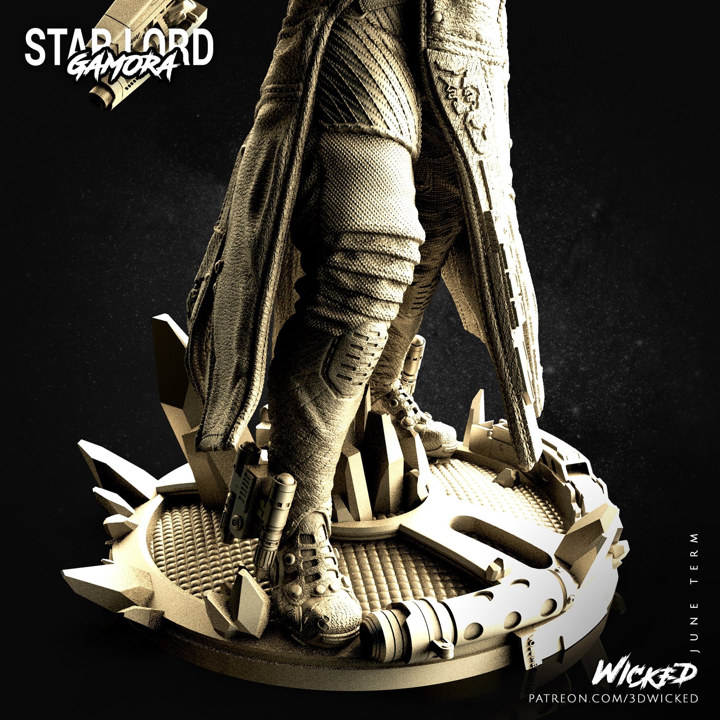 Starlord- UNPAINTED - Wicked 3D Models