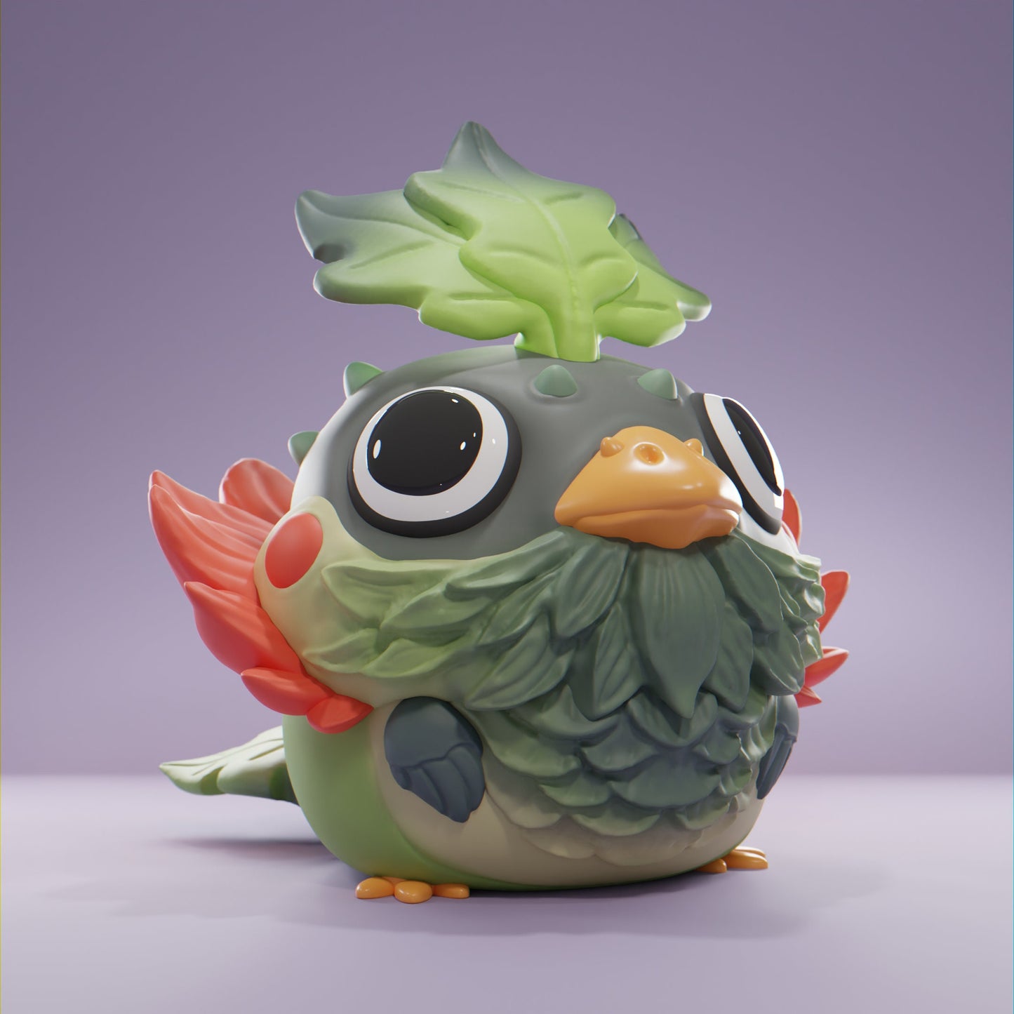Leafy Bird - UNPAINTED - Grumpii Art Toy