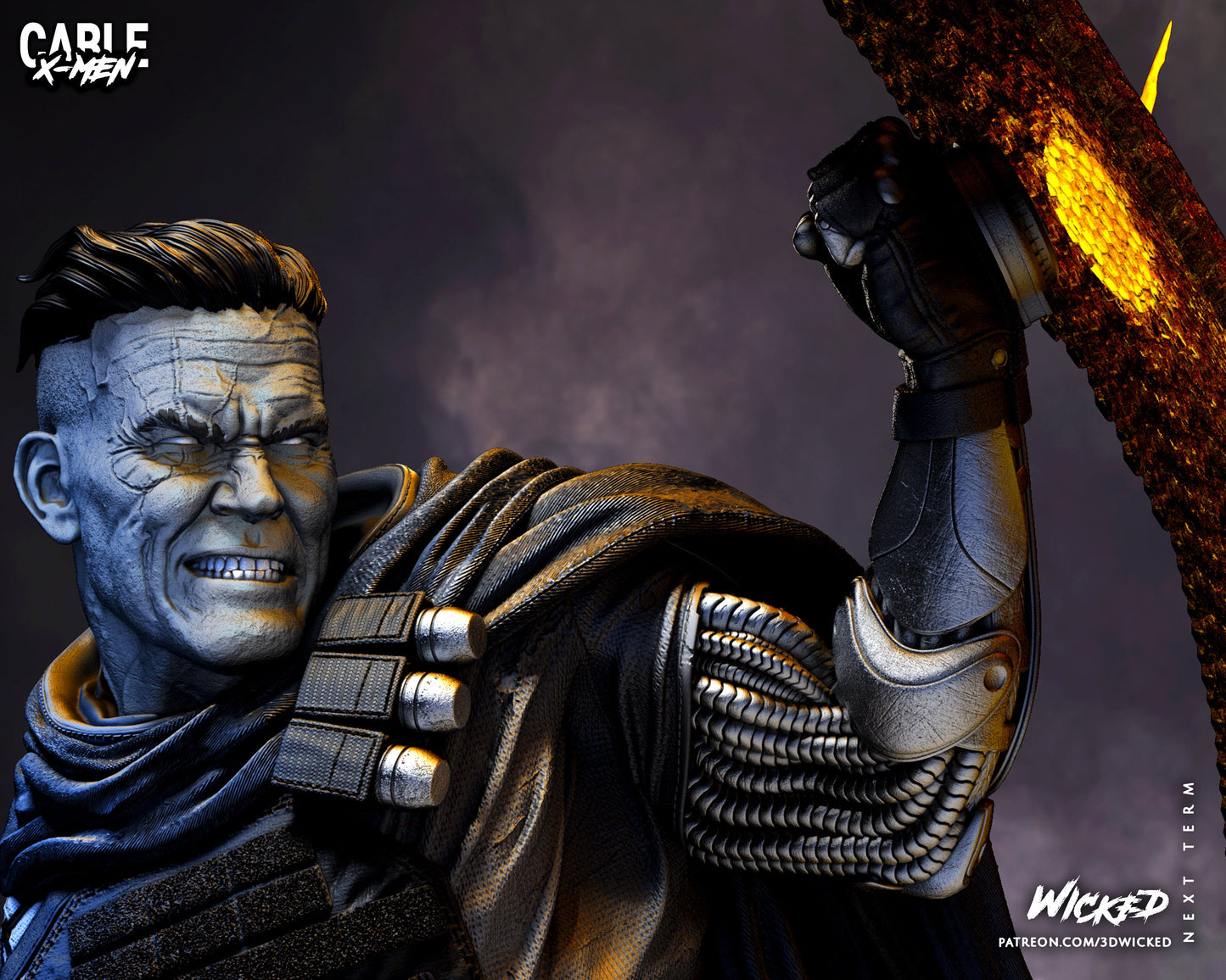 Cable - Xmen - Wicked 3D Models