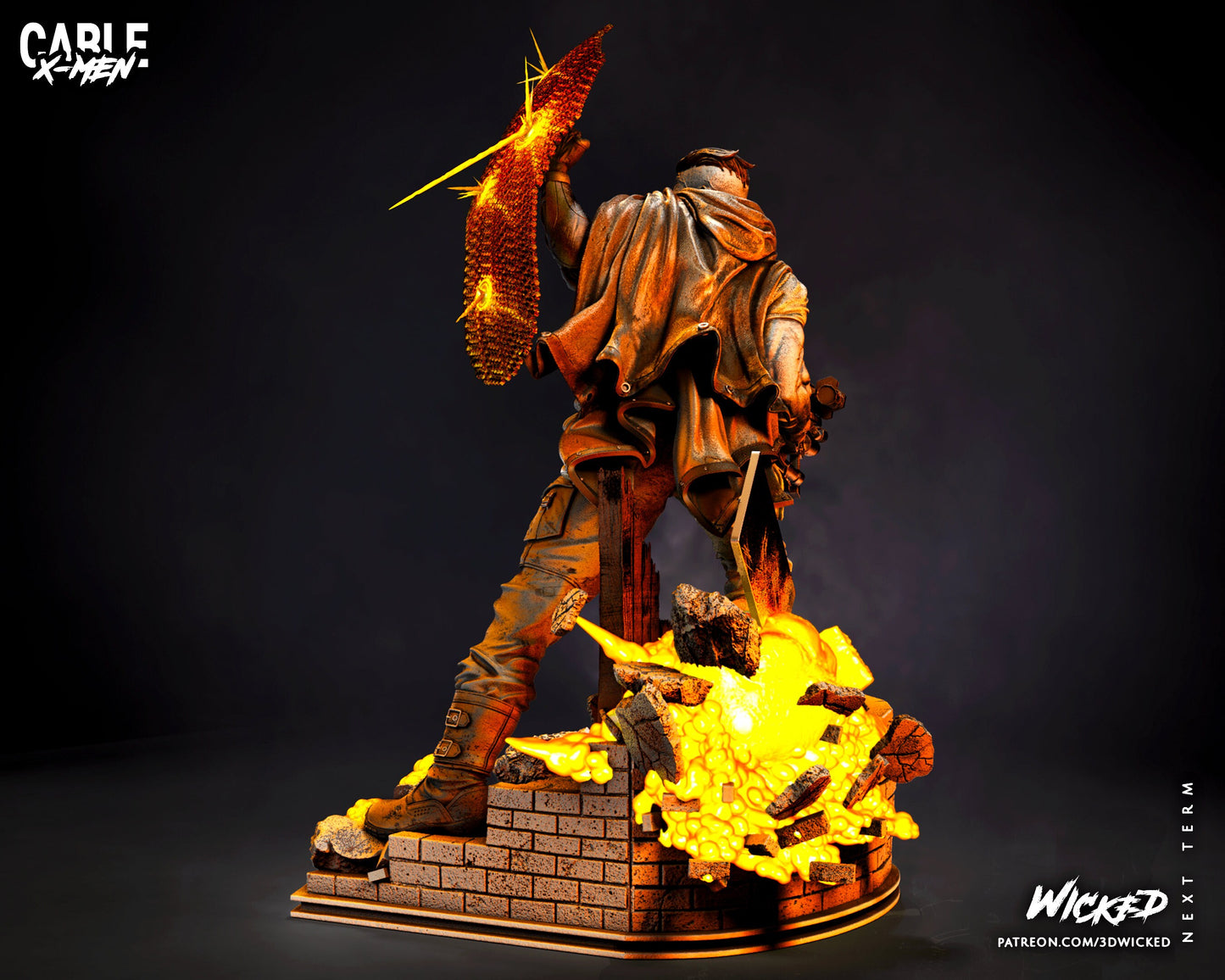 Cable - Xmen - Wicked 3D Models