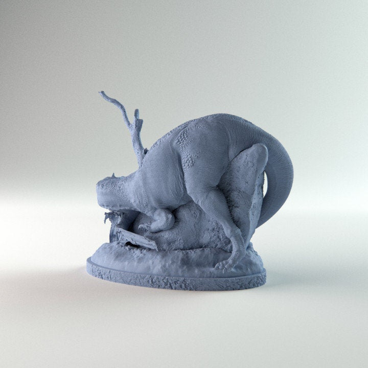 Baryonix resting - Dino and Dog Miniatures
