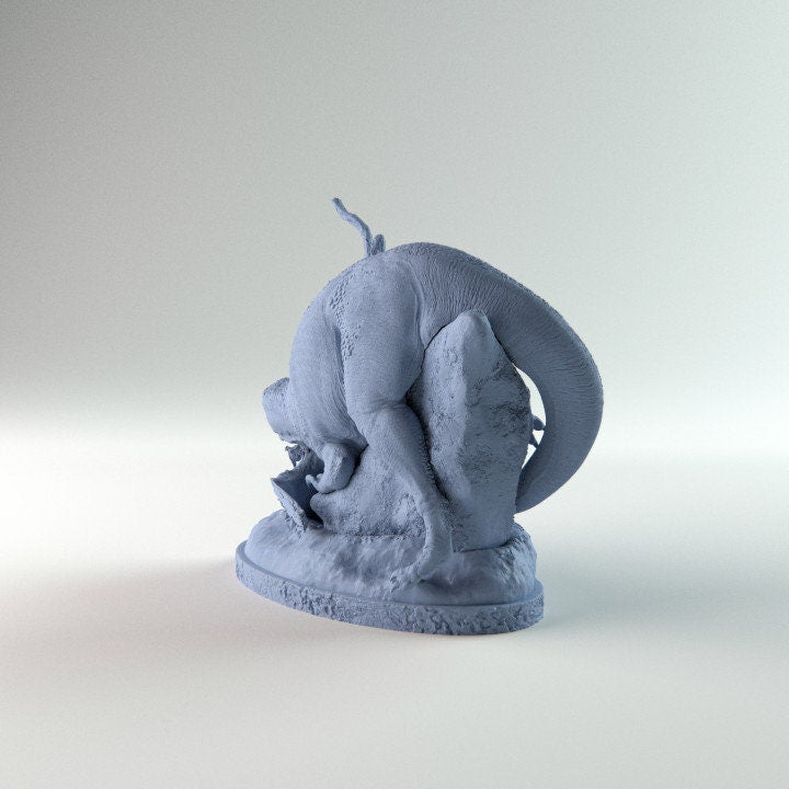 Baryonix resting - Dino and Dog Miniatures