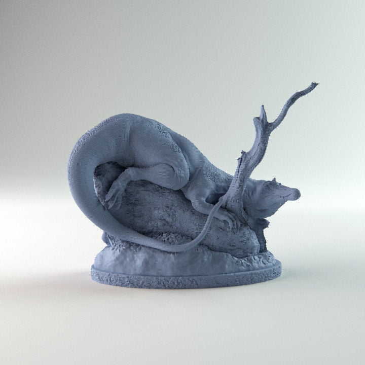 Baryonix resting - Dino and Dog Miniatures