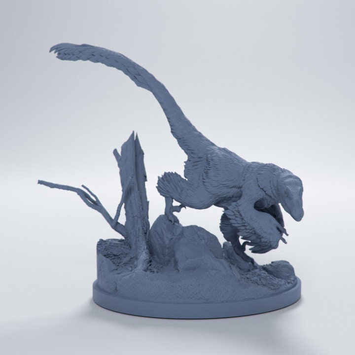 Deinonychus sneaking - Dino and Dog Miniatures