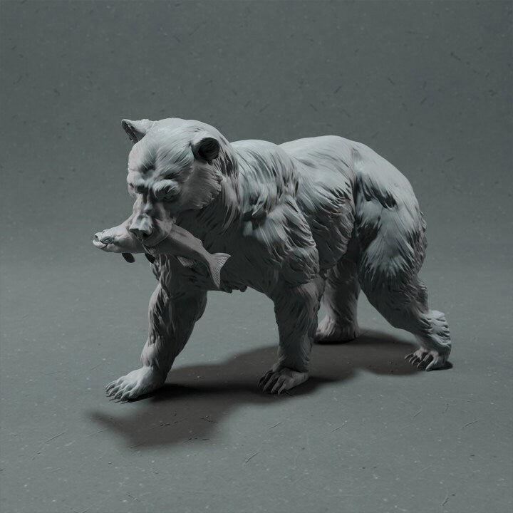 Bear Gone Fishin' - Animal Den Miniatures