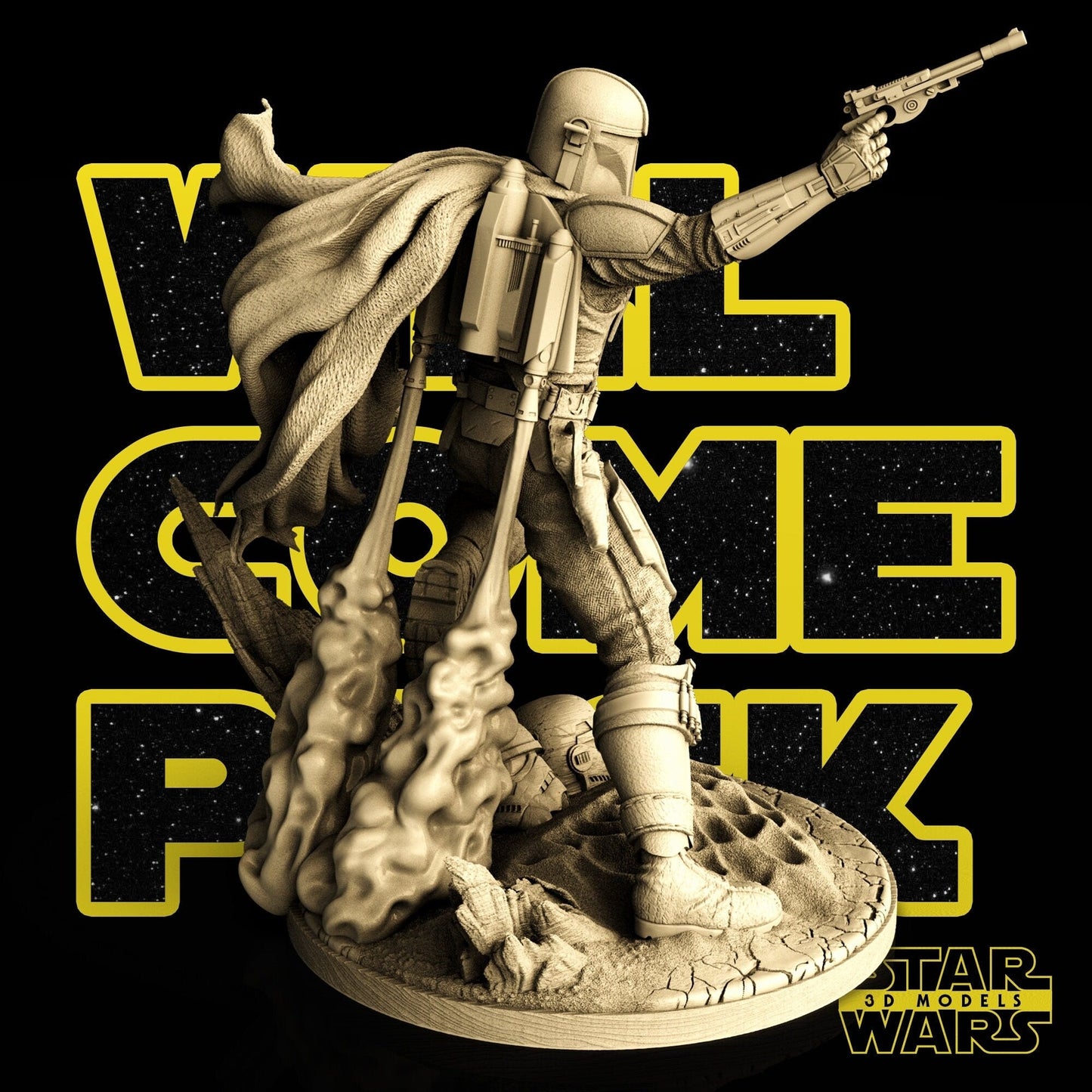 Mandalorian - Mando Promo - Star Wars 3D Models