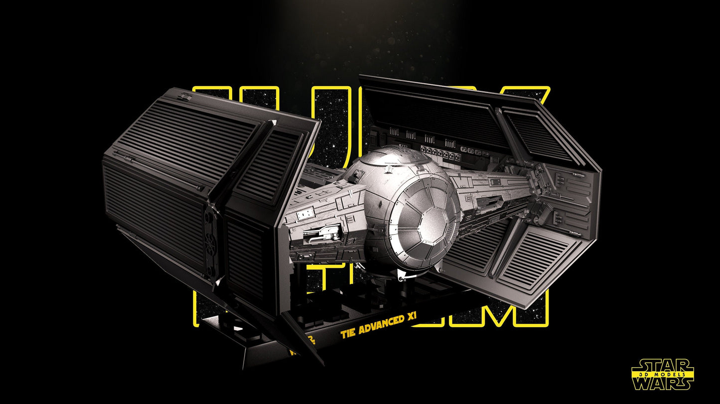 Tie Advanced X1 - Star Wars 3D Models